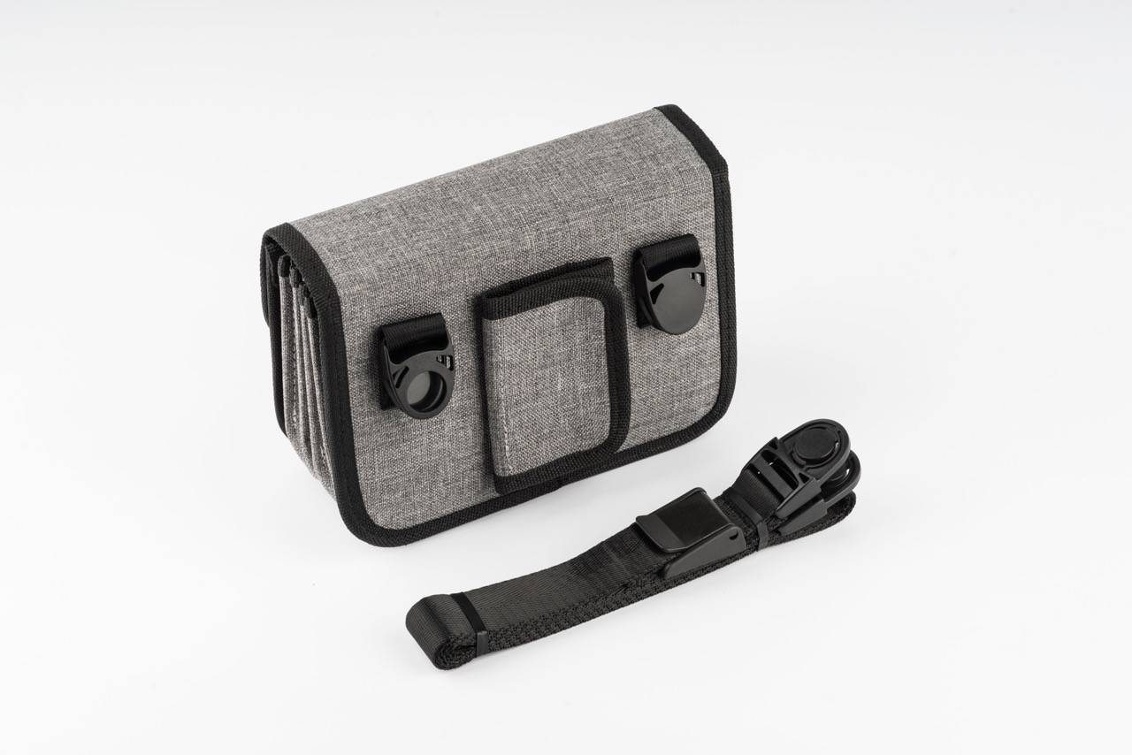 NiSi Caddy 100mm Pouch Plus, Rückseite mit Gurt sichtbar